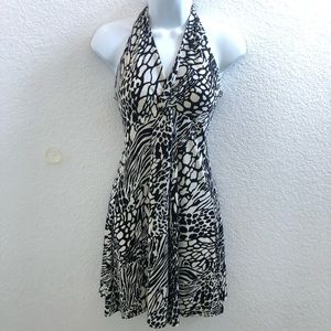 Guess leopard print halter dress